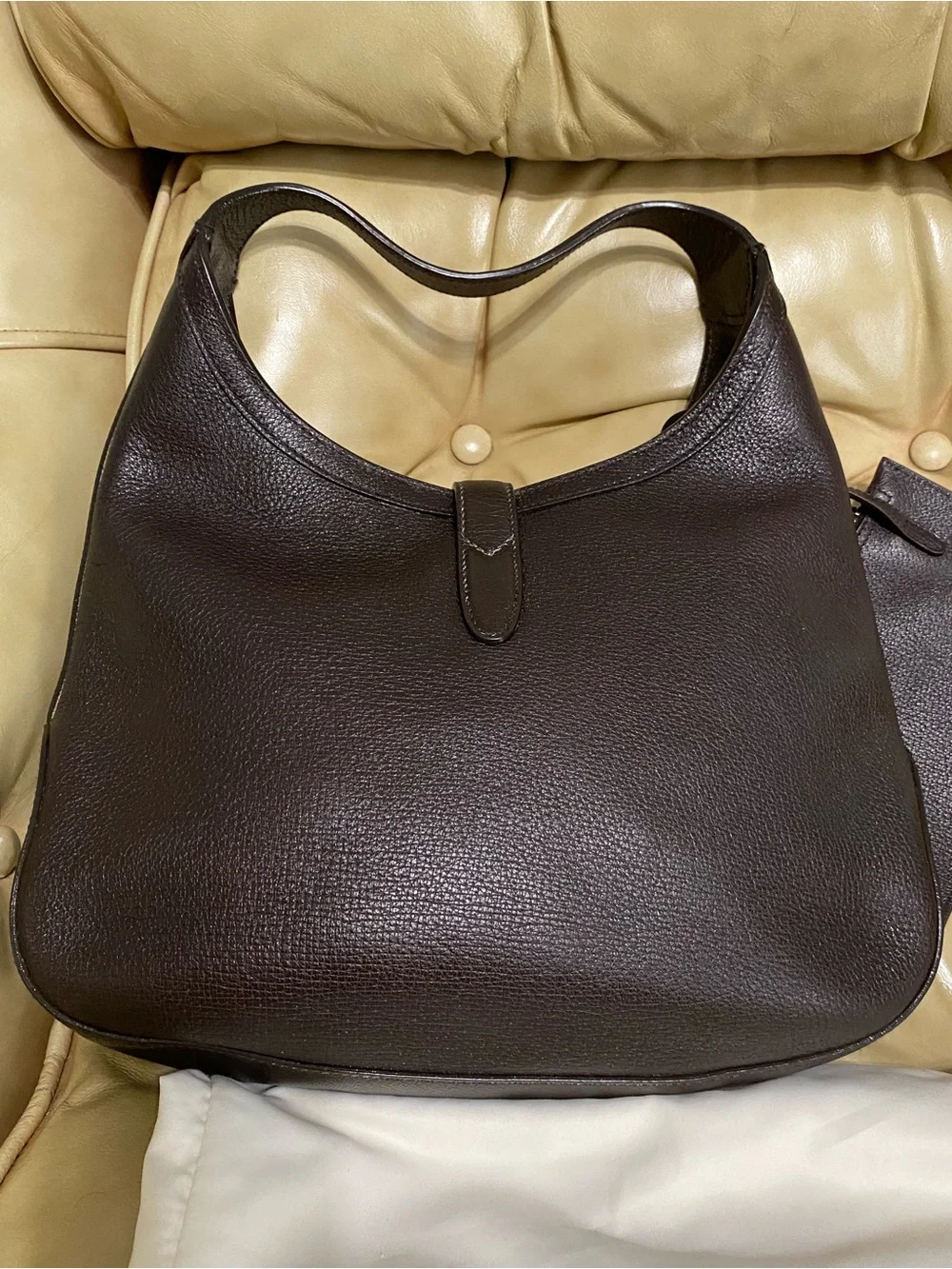 Spectacular Gucci "New Jackie" Hobo Leather Web Stripe w/Pouch 1961 - Picture 4 of 14
